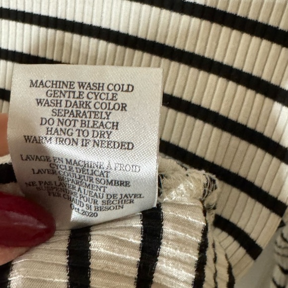 Women's Chloe Striped Rib Body Suit - Picture 7 of 7